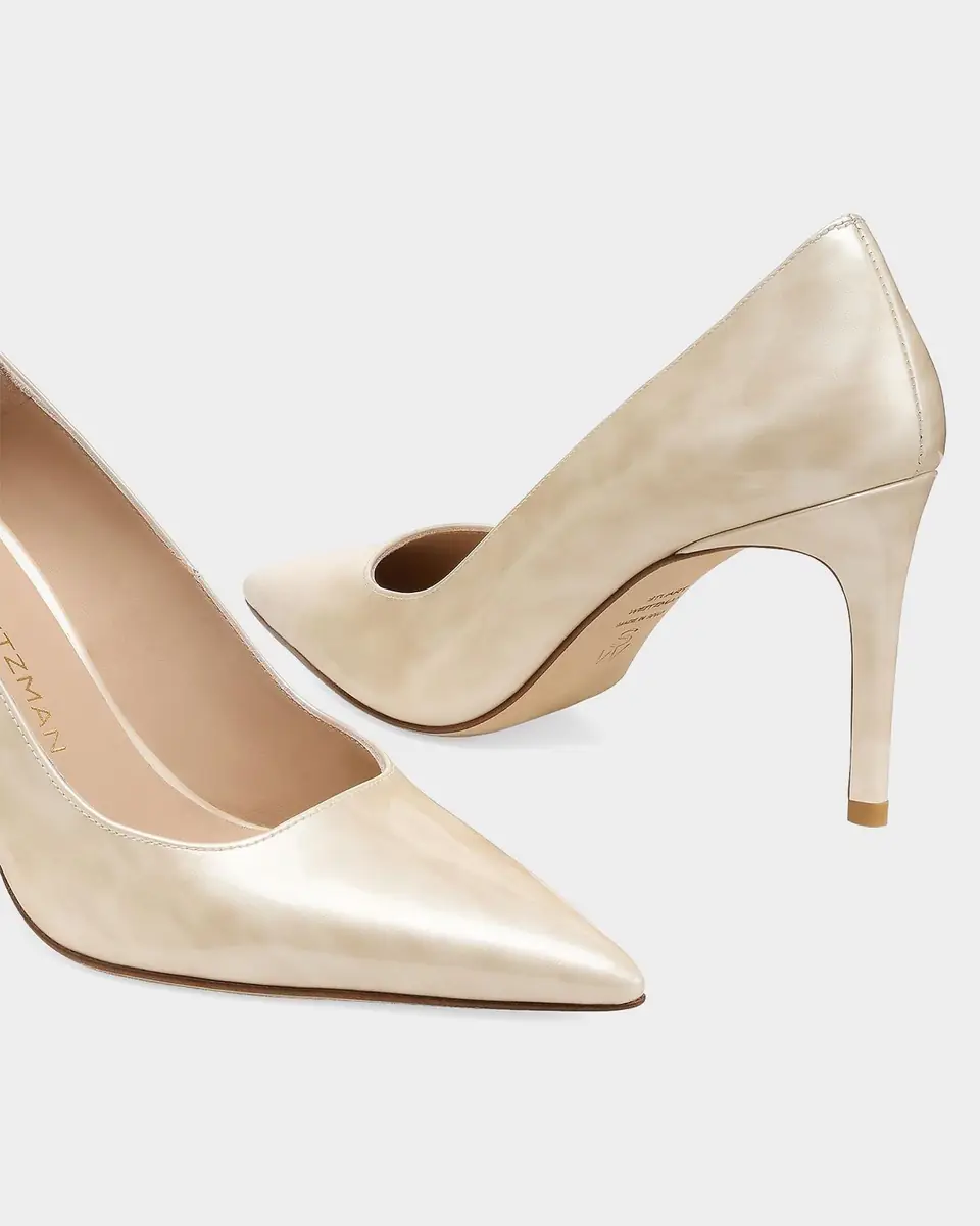 Stuart Weitzman 85mm Stuart Power Leather Pumps | Thumbnail 3 Stuart Weitzman 85mm Stuart Power Leather Pumps | Thumbnail 3
