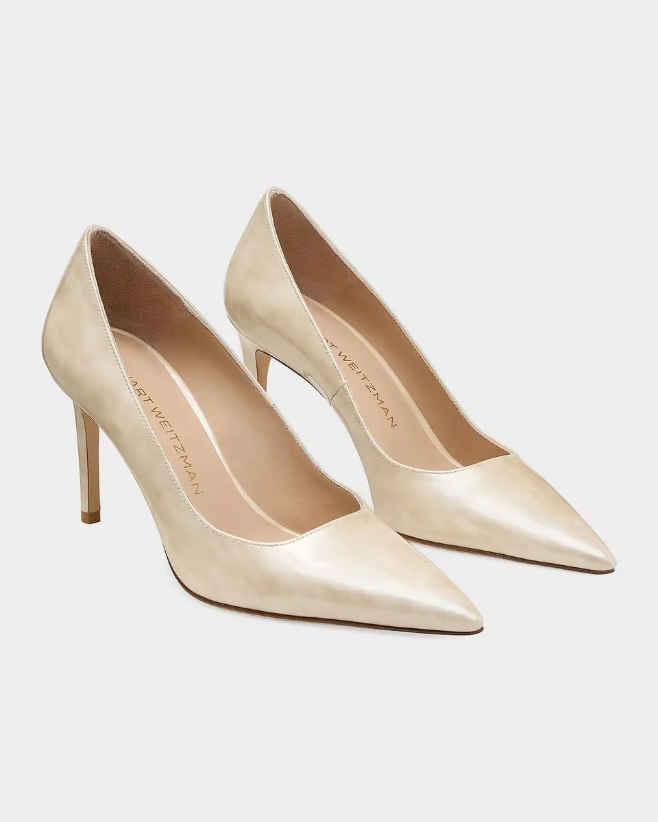 Stuart Weitzman 85mm Stuart Power Leather Pumps | Thumbnail 4 Stuart Weitzman 85mm Stuart Power Leather Pumps | Thumbnail 4