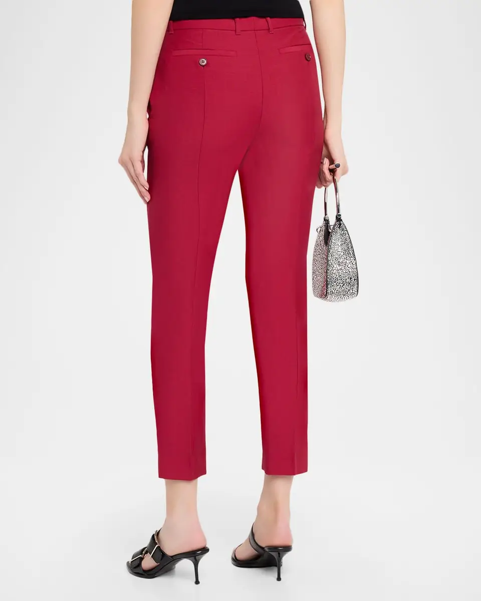 Alexander McQueen Certified Wool Mohair Slim-Leg Ankle Trousers | Thumbnail 3 Alexander McQueen Certified Wool Mohair Slim-Leg Ankle Trousers | Thumbnail 3