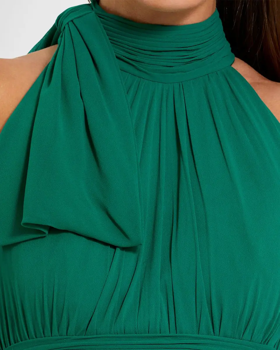 Mac Duggal Sleeveless One-Shoulder Chiffon Gown | Thumbnail 4 Mac Duggal Sleeveless One-Shoulder Chiffon Gown | Thumbnail 4
