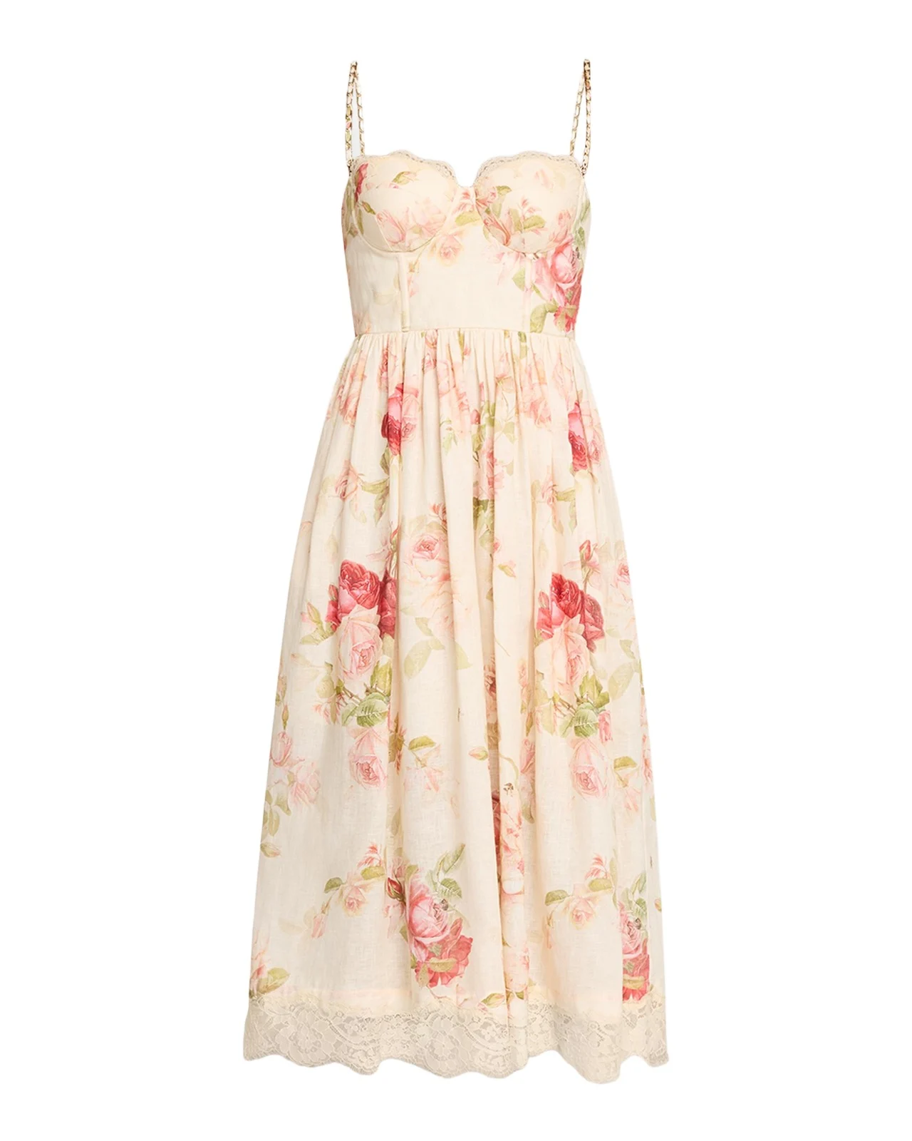 Roselight Corset Midi Dress