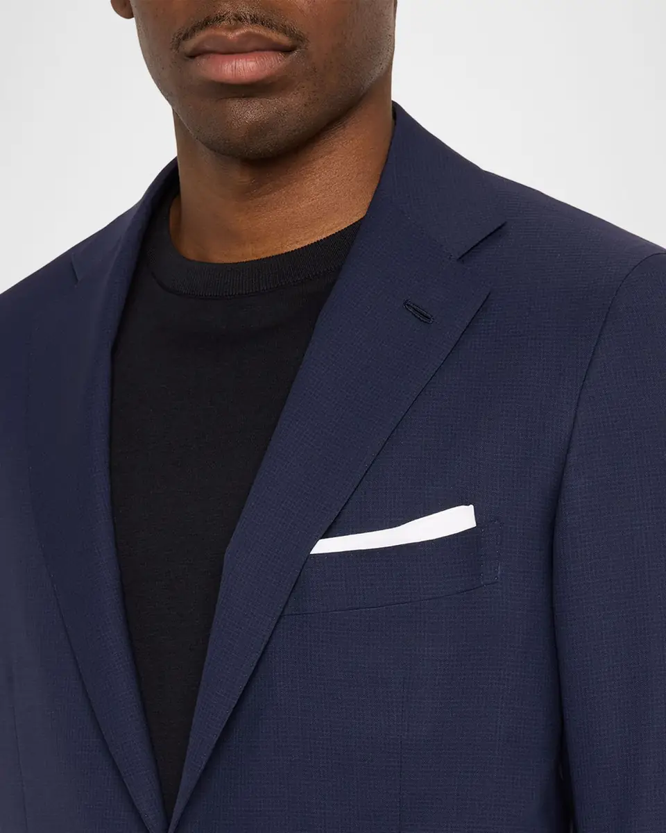 Kiton Men's Mini-Check Wool Modern Fit Two-Piece Suit | Thumbnail 6 Kiton Men's Mini-Check Wool Modern Fit Two-Piece Suit | Thumbnail 6
