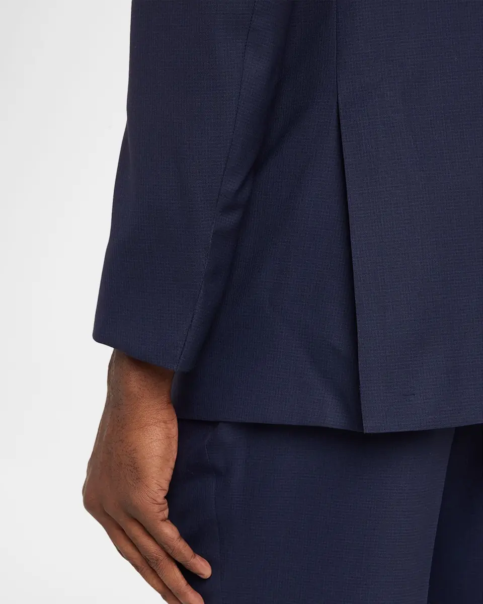 Kiton Men's Mini-Check Wool Modern Fit Two-Piece Suit | Thumbnail 9 Kiton Men's Mini-Check Wool Modern Fit Two-Piece Suit | Thumbnail 9