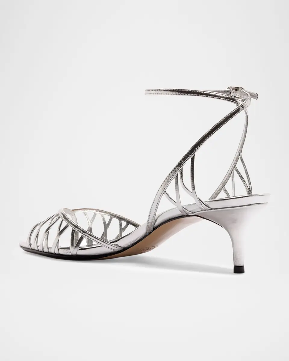 Alexandre Birman 50mm Solene Metallic Leather Sandals | Thumbnail 4