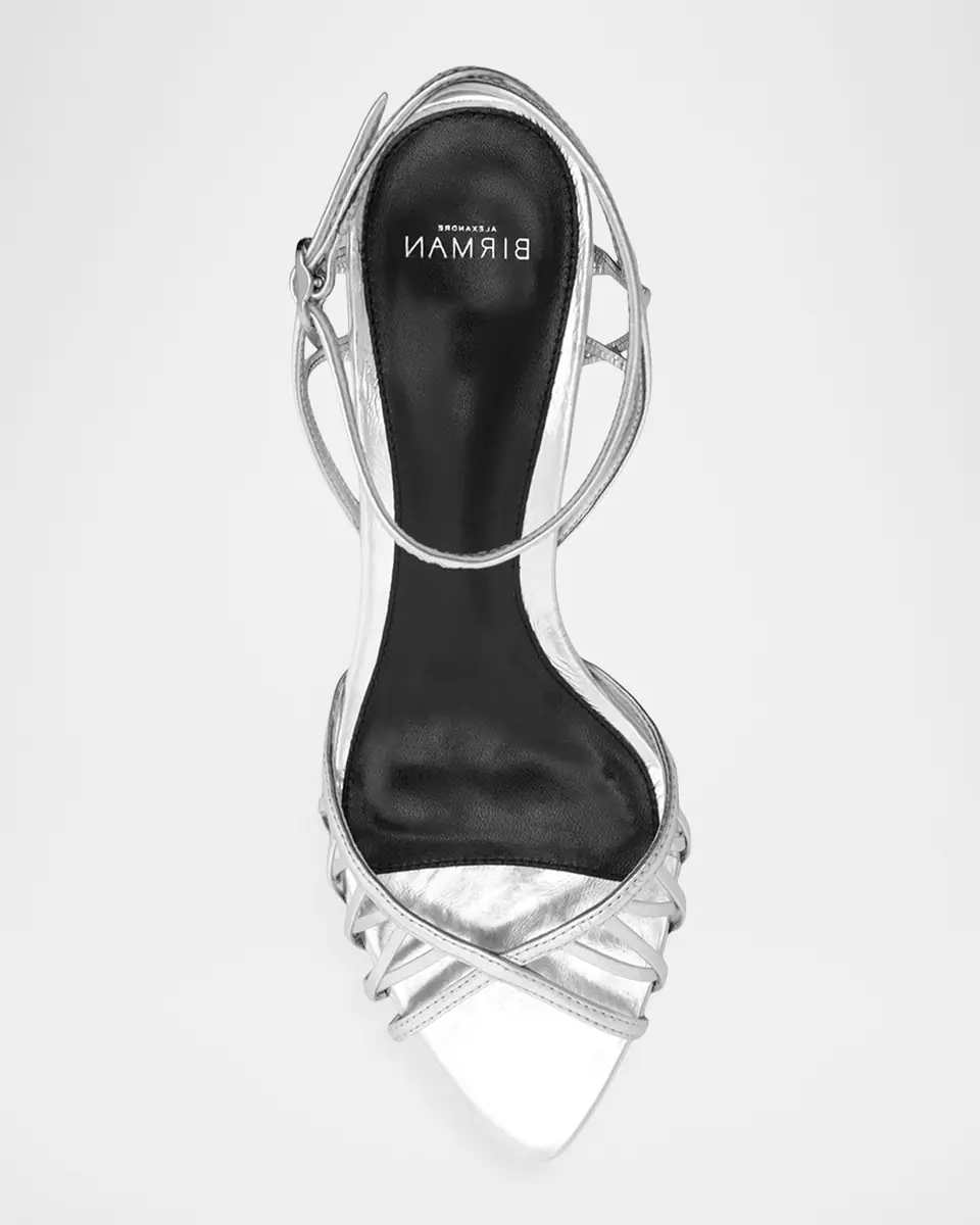 Alexandre Birman 50mm Solene Metallic Leather Sandals | Thumbnail 6
