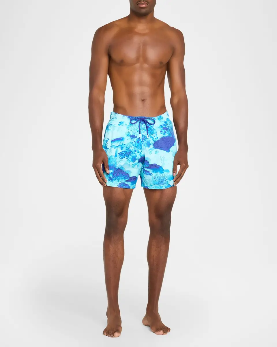 Vilebrequin Men's Coral Reef Stretch Swim Trunks | Thumbnail 2
