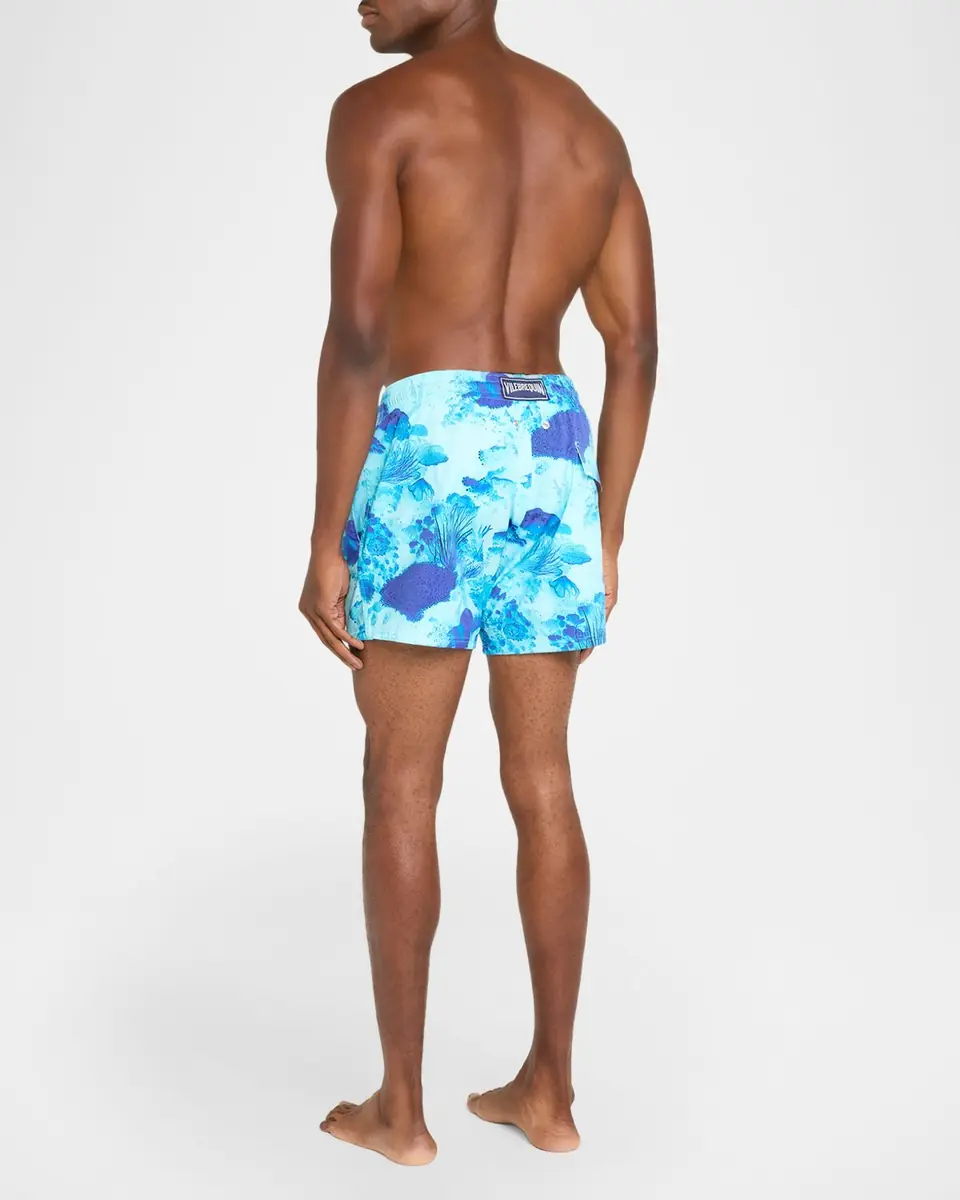 Vilebrequin Men's Coral Reef Stretch Swim Trunks | Thumbnail 3
