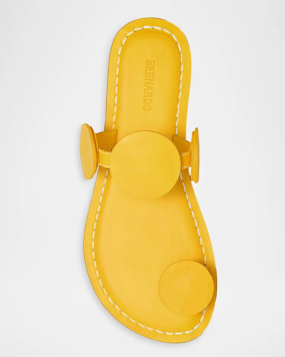 Bernardo New Moon Circle Leather Flat Sandals | Thumbnail 3 Bernardo New Moon Circle Leather Flat Sandals | Thumbnail 3