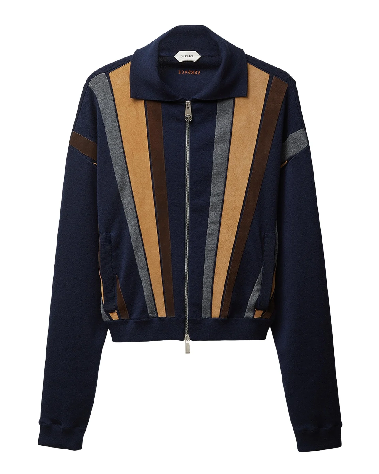 Colorblocked Wool-Blend Zip-Up Blouson Jacket Colorblocked Wool-Blend Zip-Up Blouson Jacket
