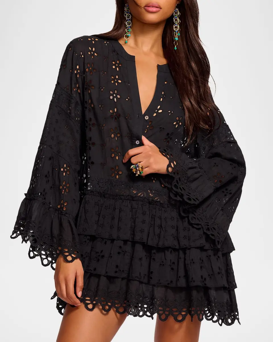 Ramy Brook Roxanne Eyelet Mini Sun Dress | Thumbnail 4