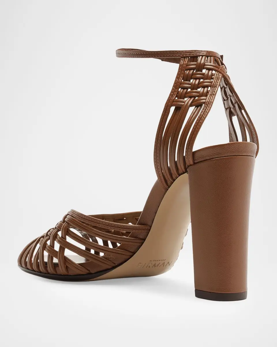 Alexandre Birman 90mm Lilian Woven Leather Sandals | Thumbnail 4 Alexandre Birman 90mm Lilian Woven Leather Sandals | Thumbnail 4