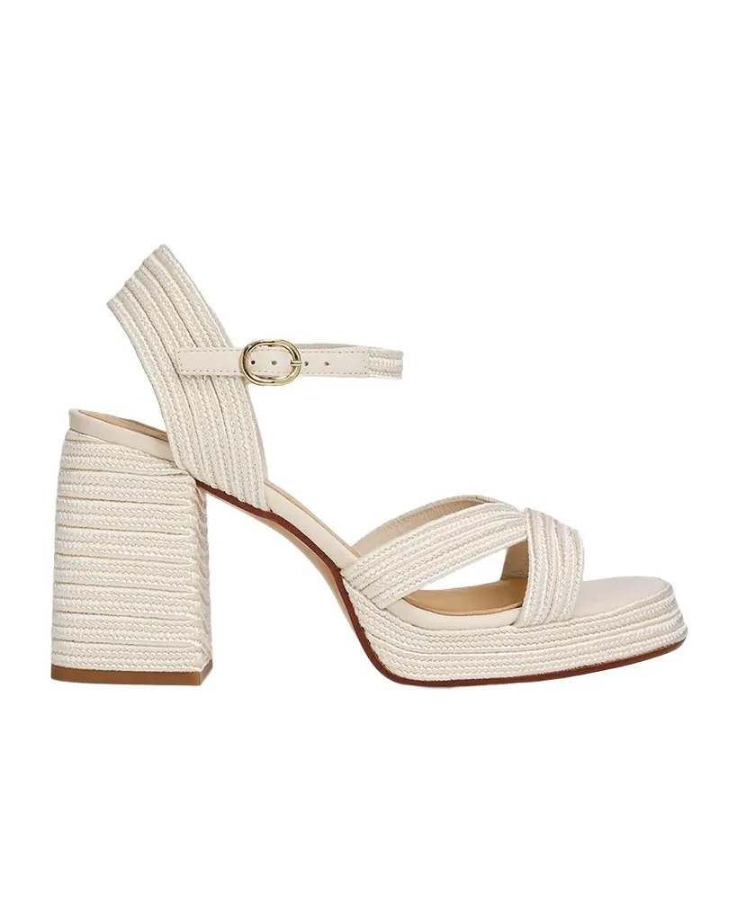 Castañer Valle Metallic Raffia Platform Sandals | Image 1 Castañer Valle Metallic Raffia Platform Sandals | Image 1