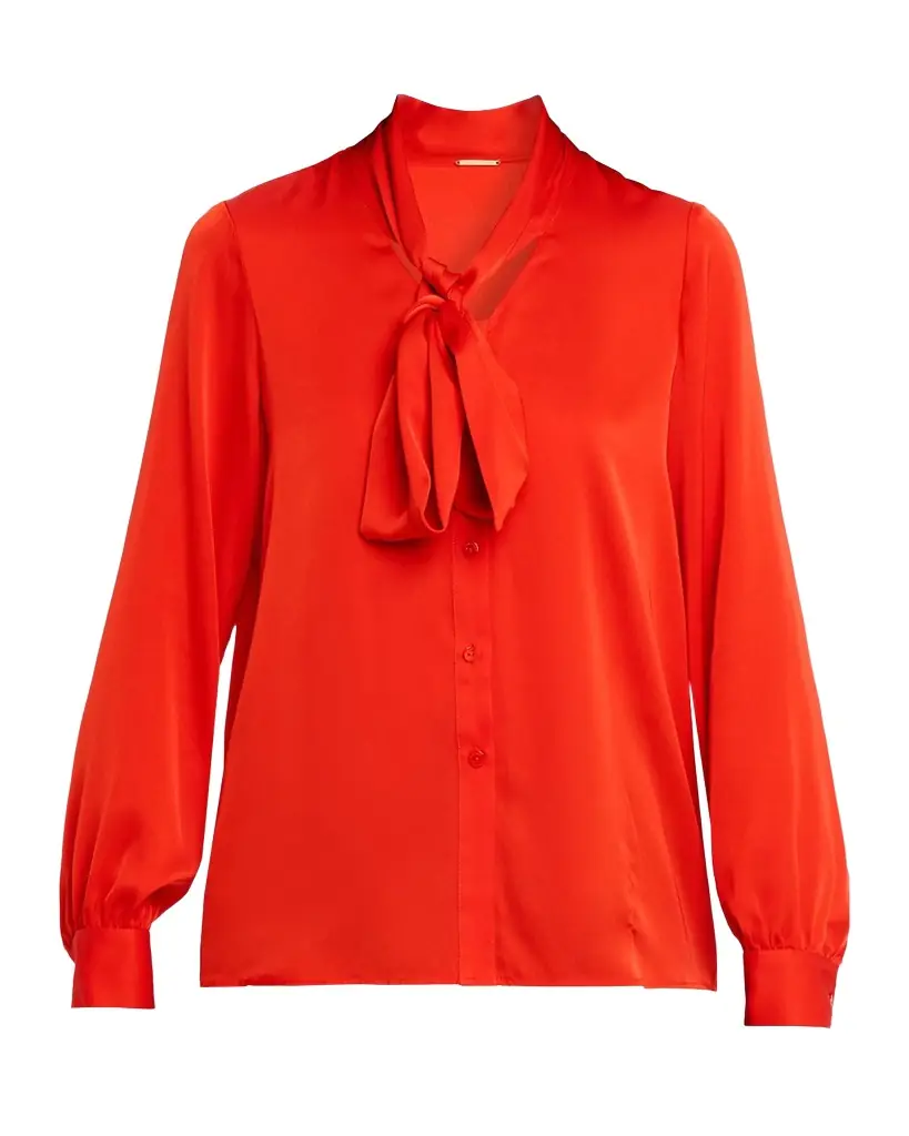 Elie Tahari Nicoletta Tie-Neck Blouse | Image 1 Elie Tahari Nicoletta Tie-Neck Blouse | Image 1