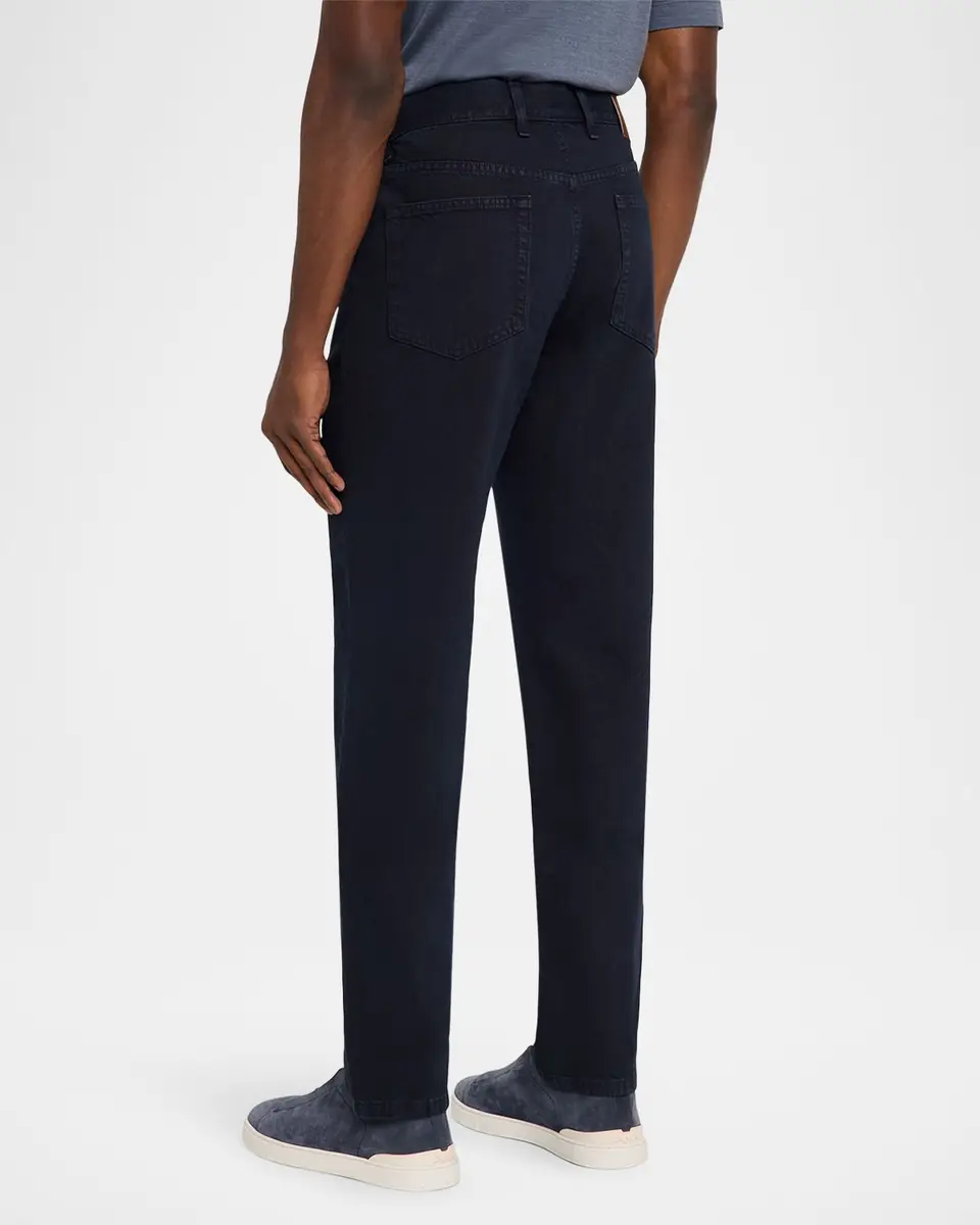 Zegna Men's Cotton Slim Fit Five-Pocket Pants | Thumbnail 3 Zegna Men's Cotton Slim Fit Five-Pocket Pants | Thumbnail 3