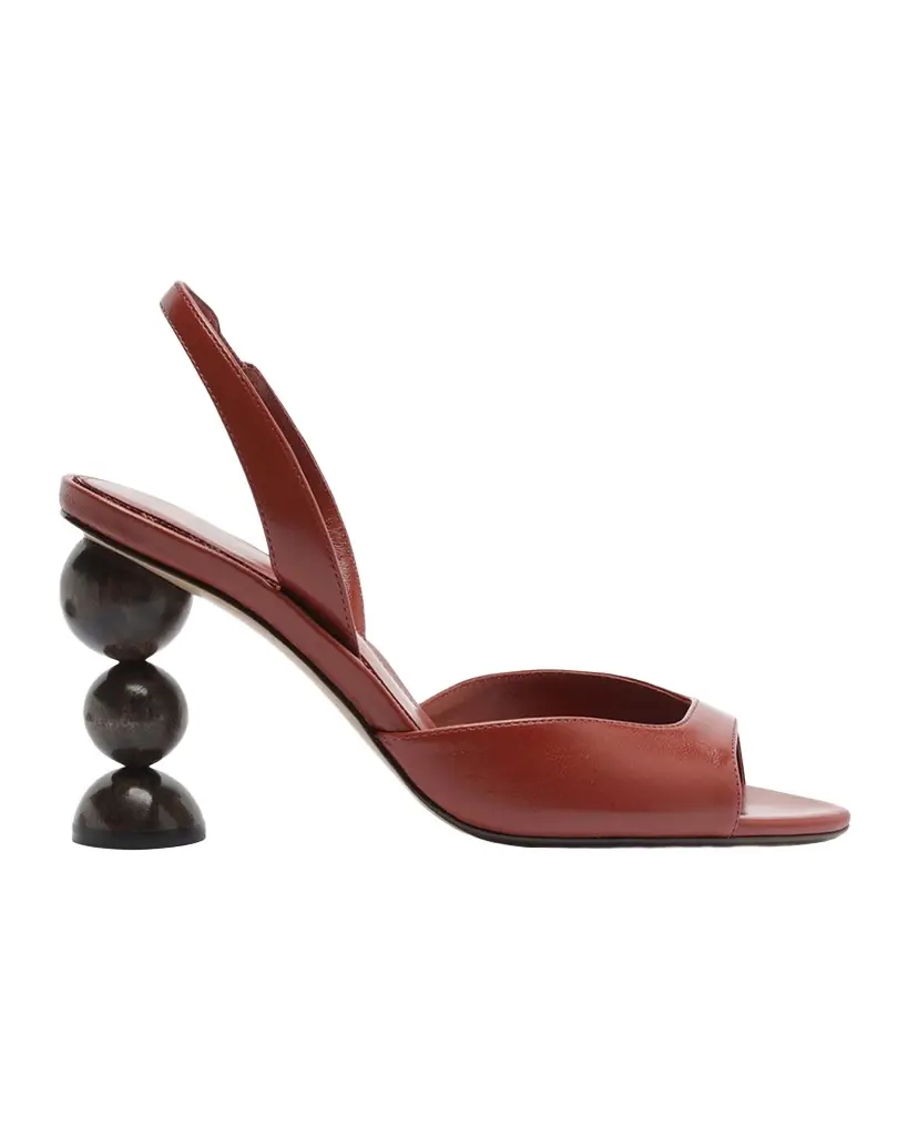 Alexandre Birman 85mm Tropicana Leather Slingback Sandals | Image 1 Alexandre Birman 85mm Tropicana Leather Slingback Sandals | Image 1