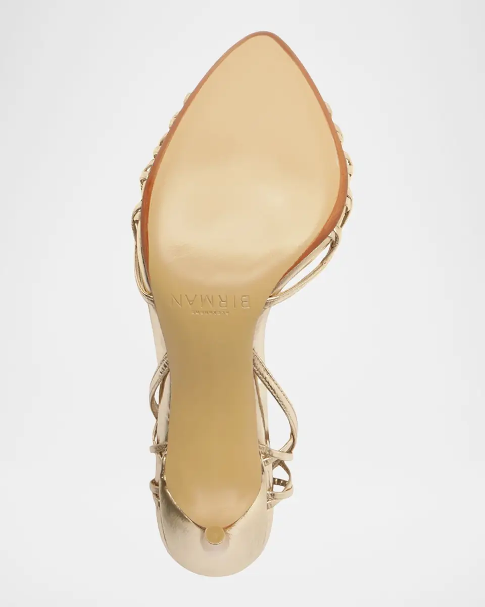 Alexandre Birman 85mm Solene Metallic Leather Sandals | Thumbnail 7