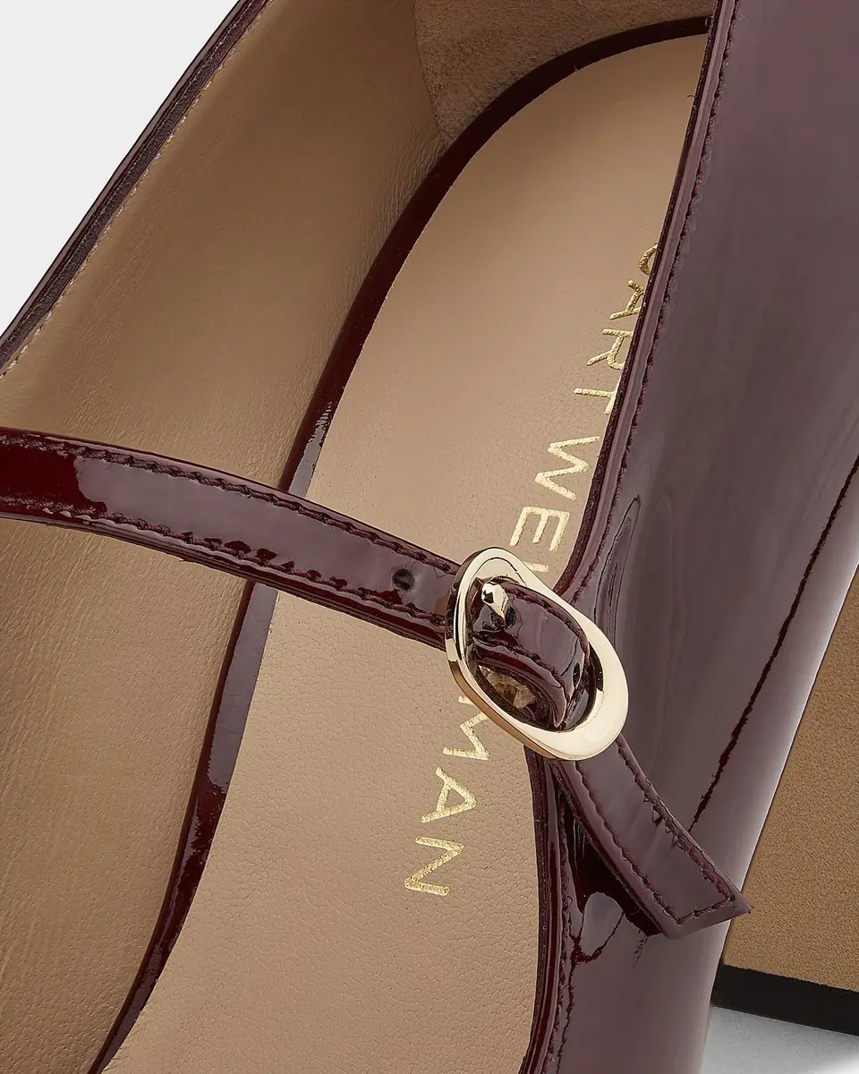 Stuart Weitzman 85mm Babette Patent Leather Mary-Jane Pumps | Thumbnail 5 Stuart Weitzman 85mm Babette Patent Leather Mary-Jane Pumps | Thumbnail 5