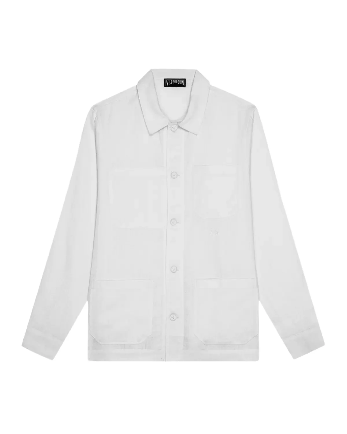 Men's Linen Patch-Pocket Overshirt Men's Linen Patch-Pocket Overshirt
