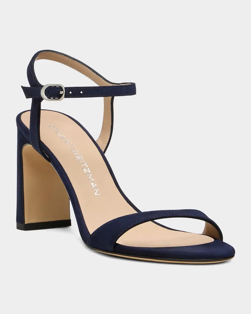 Stuart Weitzman 85mm Babette Suede Ankle-Strap Sandals | Thumbnail 4 Stuart Weitzman 85mm Babette Suede Ankle-Strap Sandals | Thumbnail 4