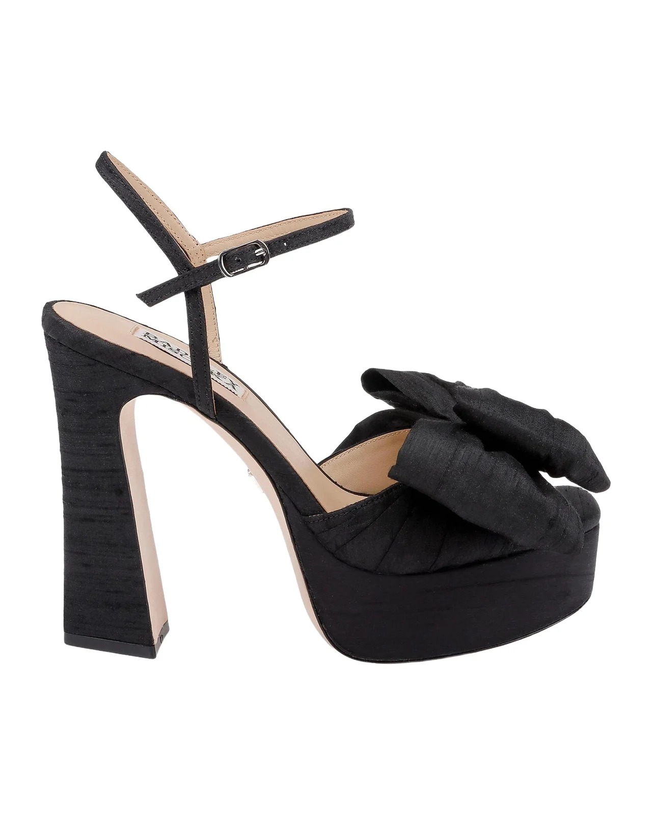 85mm Olivia Satin Bow Platform Sandals