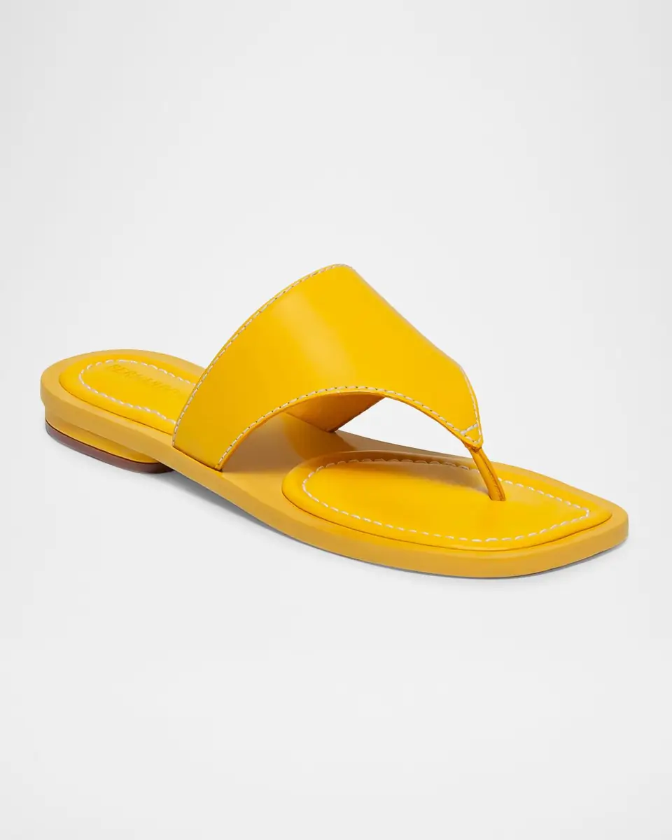 Bernardo 1946 Agora Leather Flat Thong Sandals | Thumbnail 2