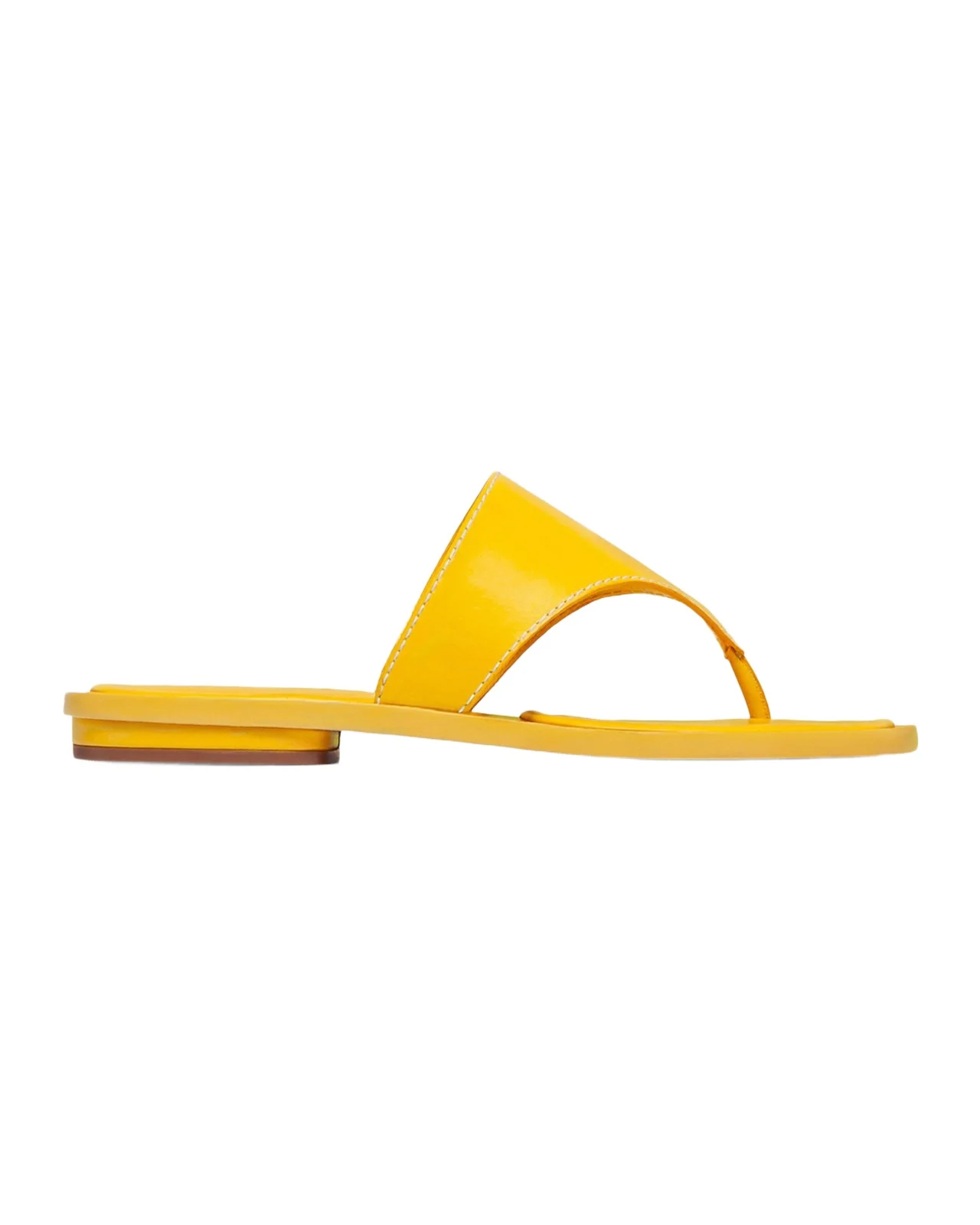 Bernardo 1946 Agora Leather Flat Thong Sandals