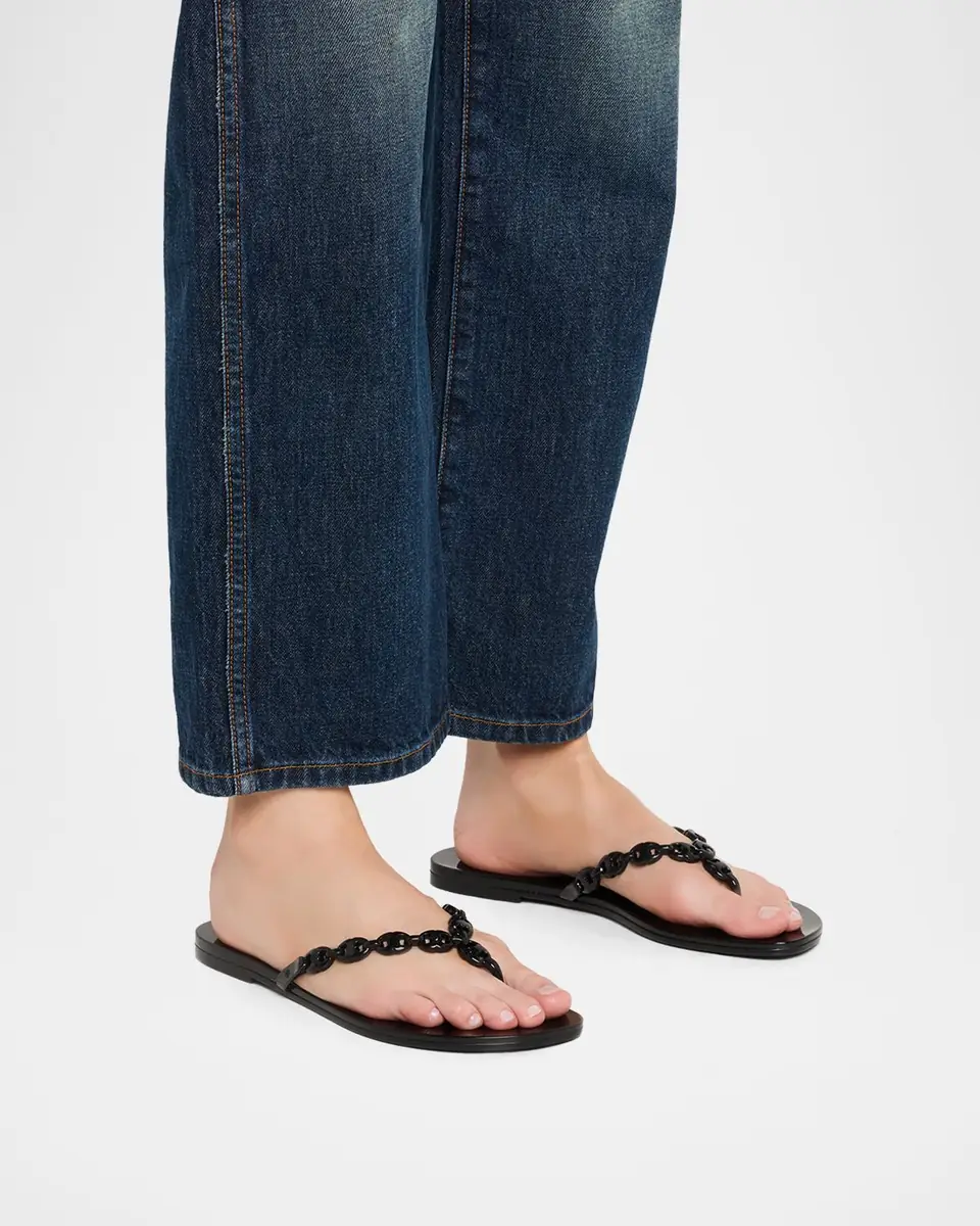 Tory Burch Gemini Link Jelly Thong Sandals | Thumbnail 2 Tory Burch Gemini Link Jelly Thong Sandals | Thumbnail 2