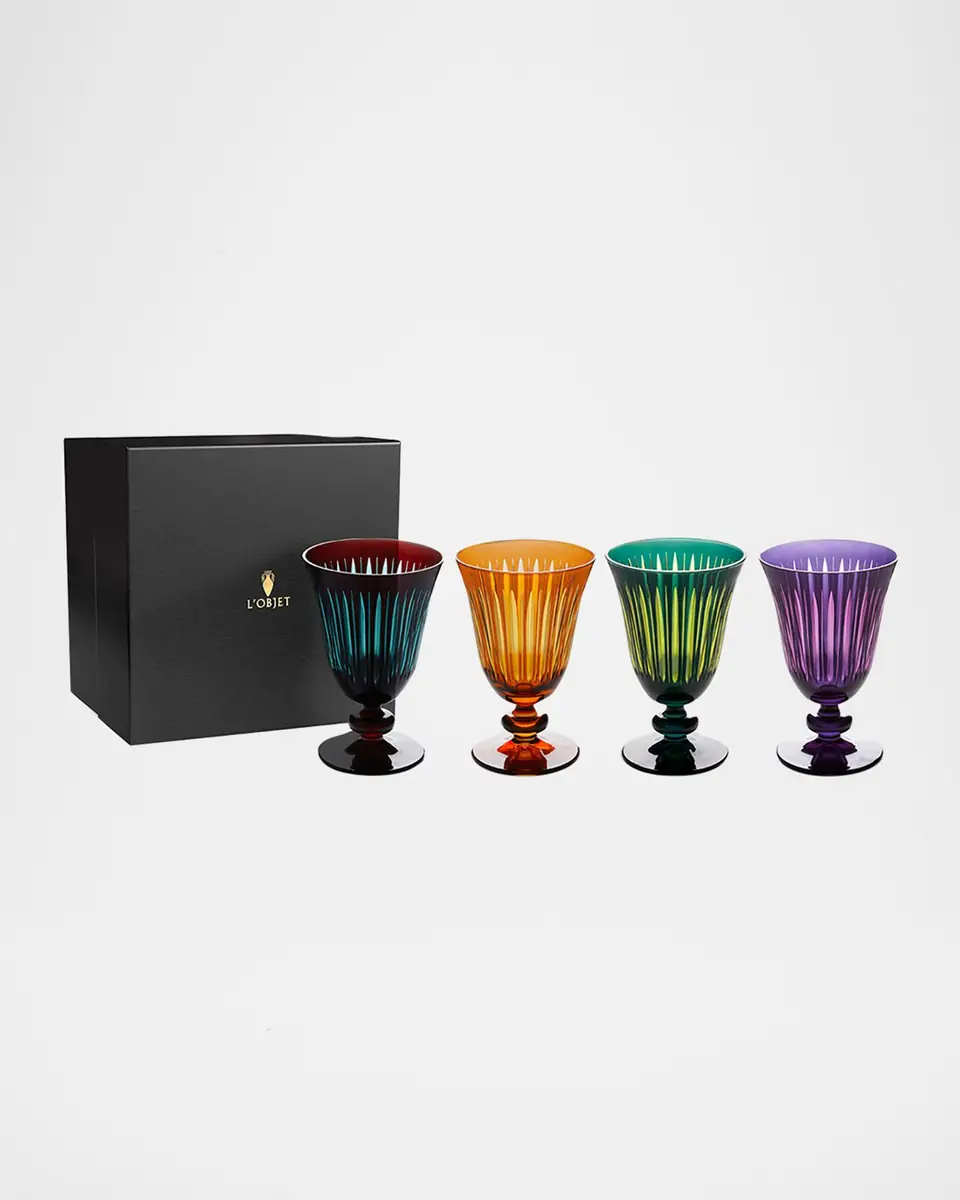 L'Objet Prism 9 oz. Wine Glasses, Set of 4 | Thumbnail 2