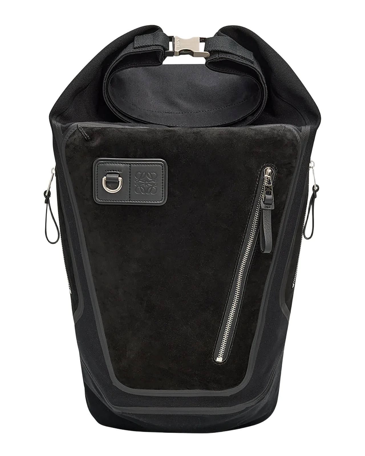 Loewe Men's Flex Roll-Top Canvas & Suede Backpack