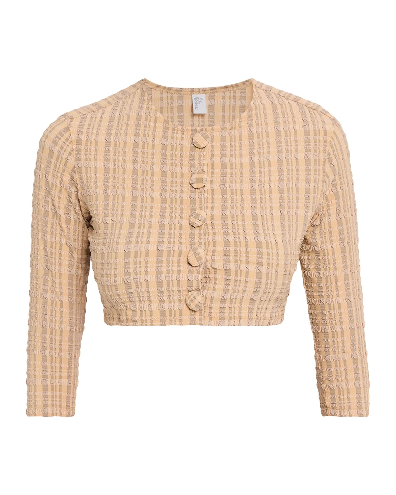 Seersucker Cropped Cardigan Seersucker Cropped Cardigan