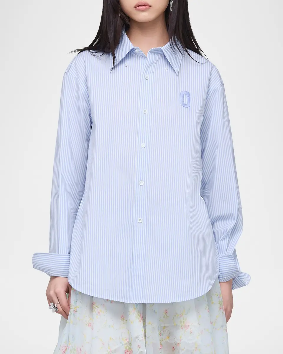 Marc Jacobs Pop J Marc Striped Poplin Shirt | Thumbnail 4