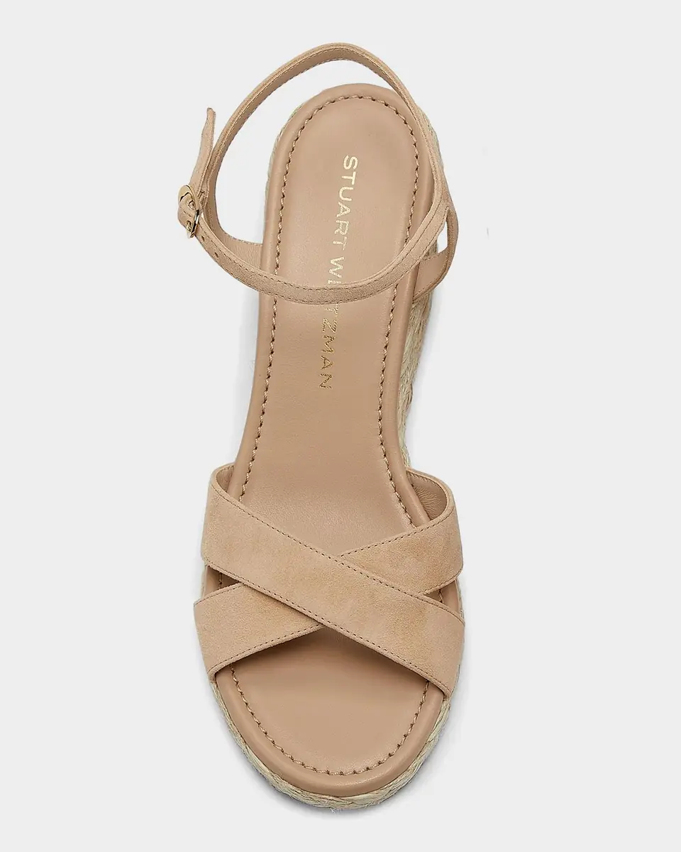 Stuart Weitzman 65mm Dayna Suede Espadrille Wedge Sandals | Thumbnail 4 Stuart Weitzman 65mm Dayna Suede Espadrille Wedge Sandals | Thumbnail 4