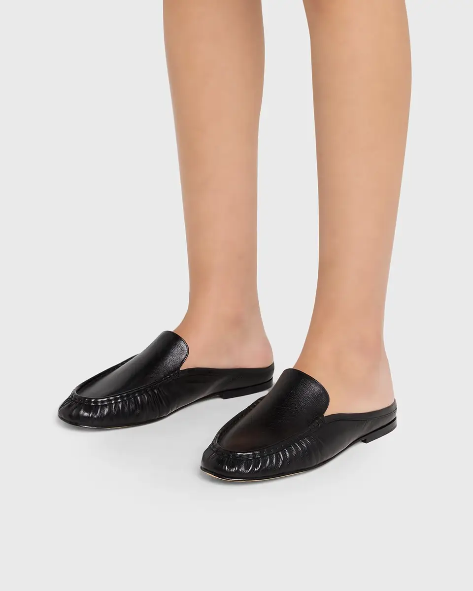 Vince Tevin Leather Loafer Mules | Thumbnail 2 Vince Tevin Leather Loafer Mules | Thumbnail 2