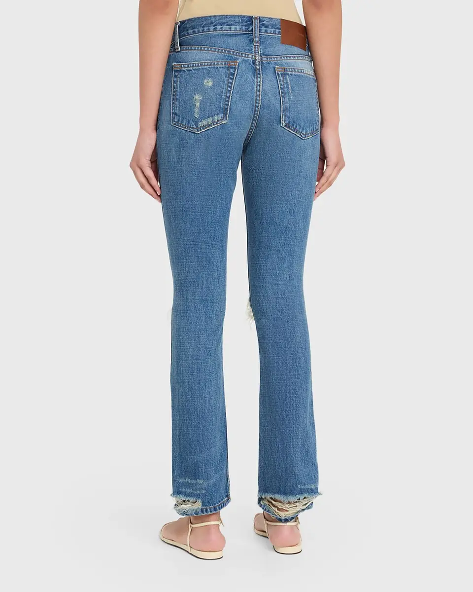 Brandon Maxwell The Riggs Distressed Crop Cigarette Jeans | Thumbnail 3 Brandon Maxwell The Riggs Distressed Crop Cigarette Jeans | Thumbnail 3