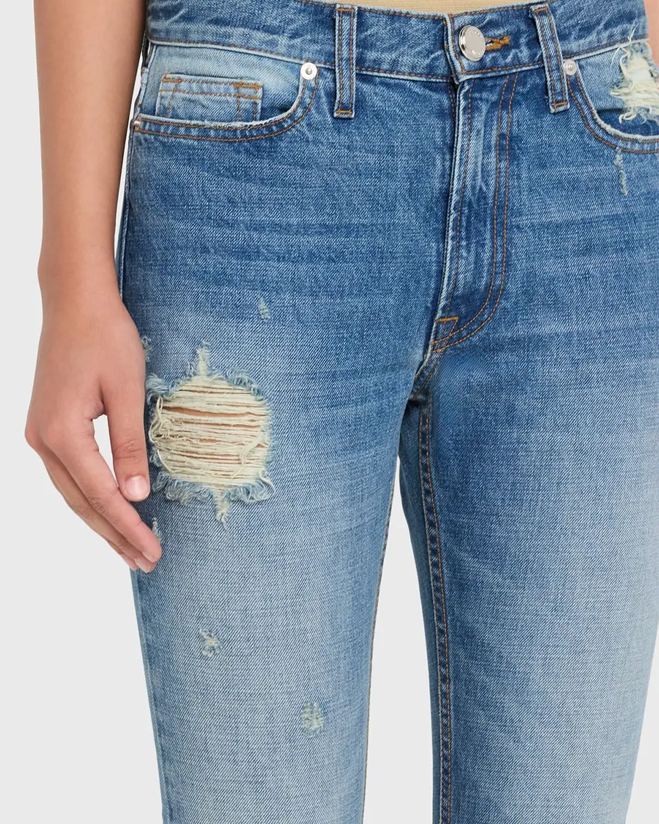 Brandon Maxwell The Riggs Distressed Crop Cigarette Jeans | Thumbnail 5 Brandon Maxwell The Riggs Distressed Crop Cigarette Jeans | Thumbnail 5