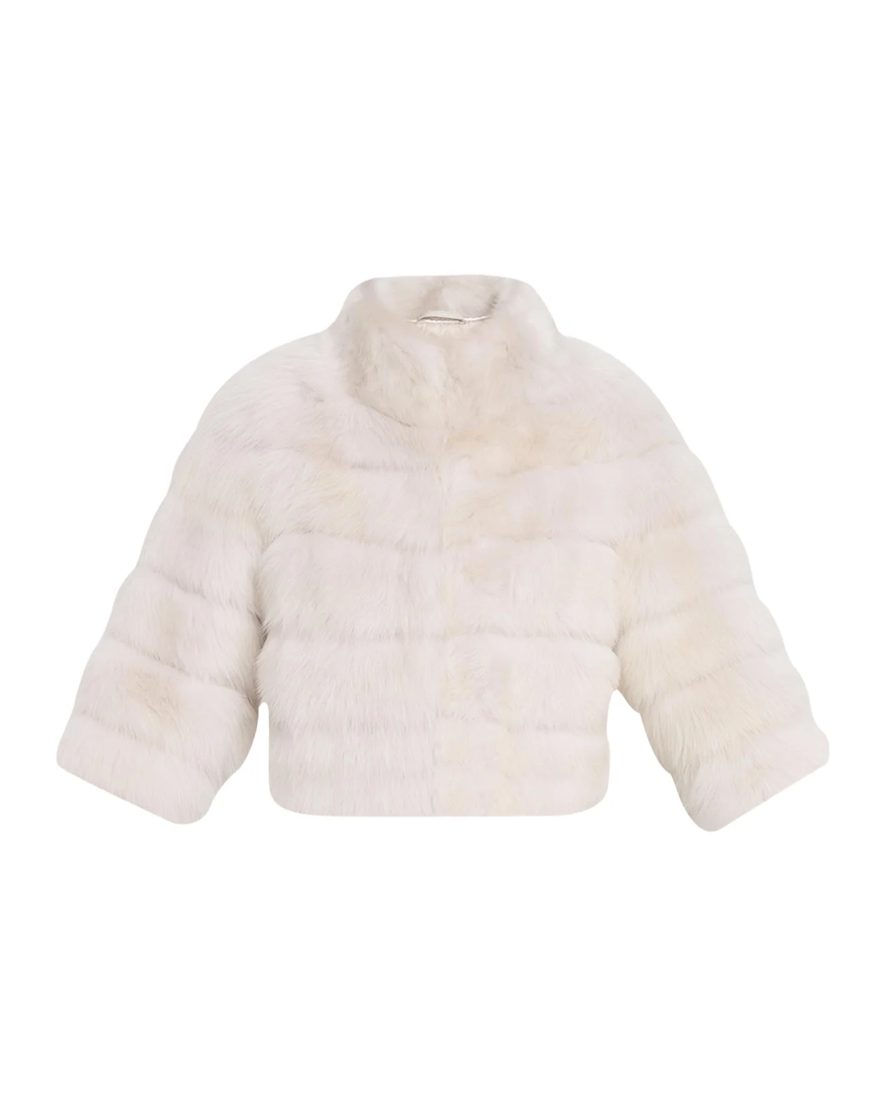 Lamb Shearling 3/4-Sleeve Crop Coat Lamb Shearling 3/4-Sleeve Crop Coat