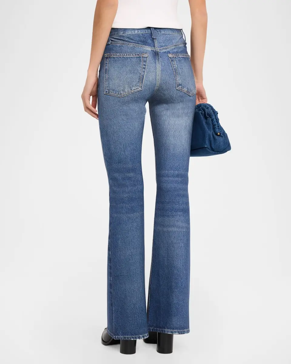 rag & bone rb Miramar Dahlia Ponte Flare Jeans | Thumbnail 3