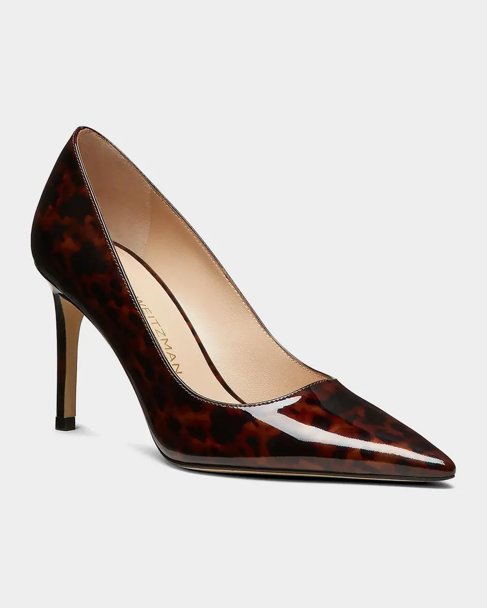Stuart Weitzman 85mm Stuart Power Leather Pumps | Thumbnail 4 Stuart Weitzman 85mm Stuart Power Leather Pumps | Thumbnail 4