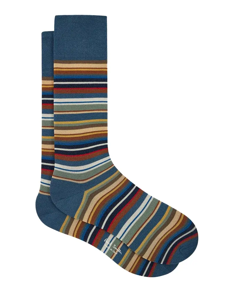 Men's Munich Signature Stripe Crew Socks Men's Munich Signature Stripe Crew Socks