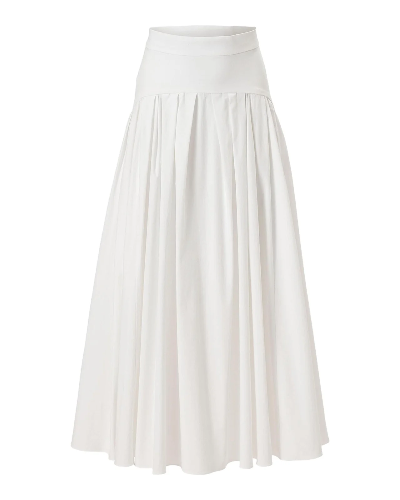 Drop-Waist Pleated Midi Skirt Drop-Waist Pleated Midi Skirt