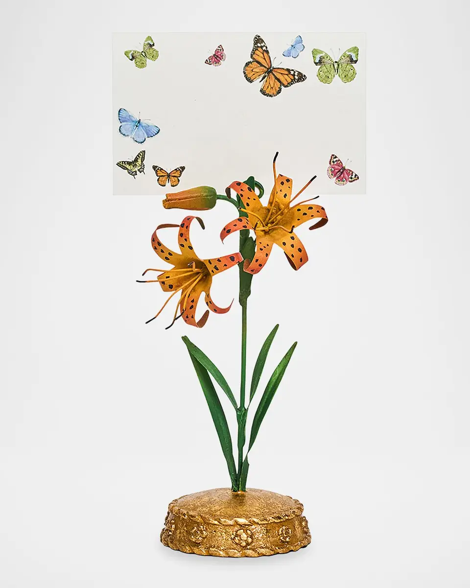 Juliska Meadow Walk Tiger Lily Place Card Holder | Thumbnail 2 Juliska Meadow Walk Tiger Lily Place Card Holder | Thumbnail 2