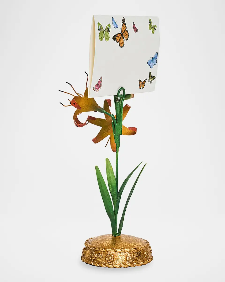 Juliska Meadow Walk Tiger Lily Place Card Holder | Thumbnail 3 Juliska Meadow Walk Tiger Lily Place Card Holder | Thumbnail 3