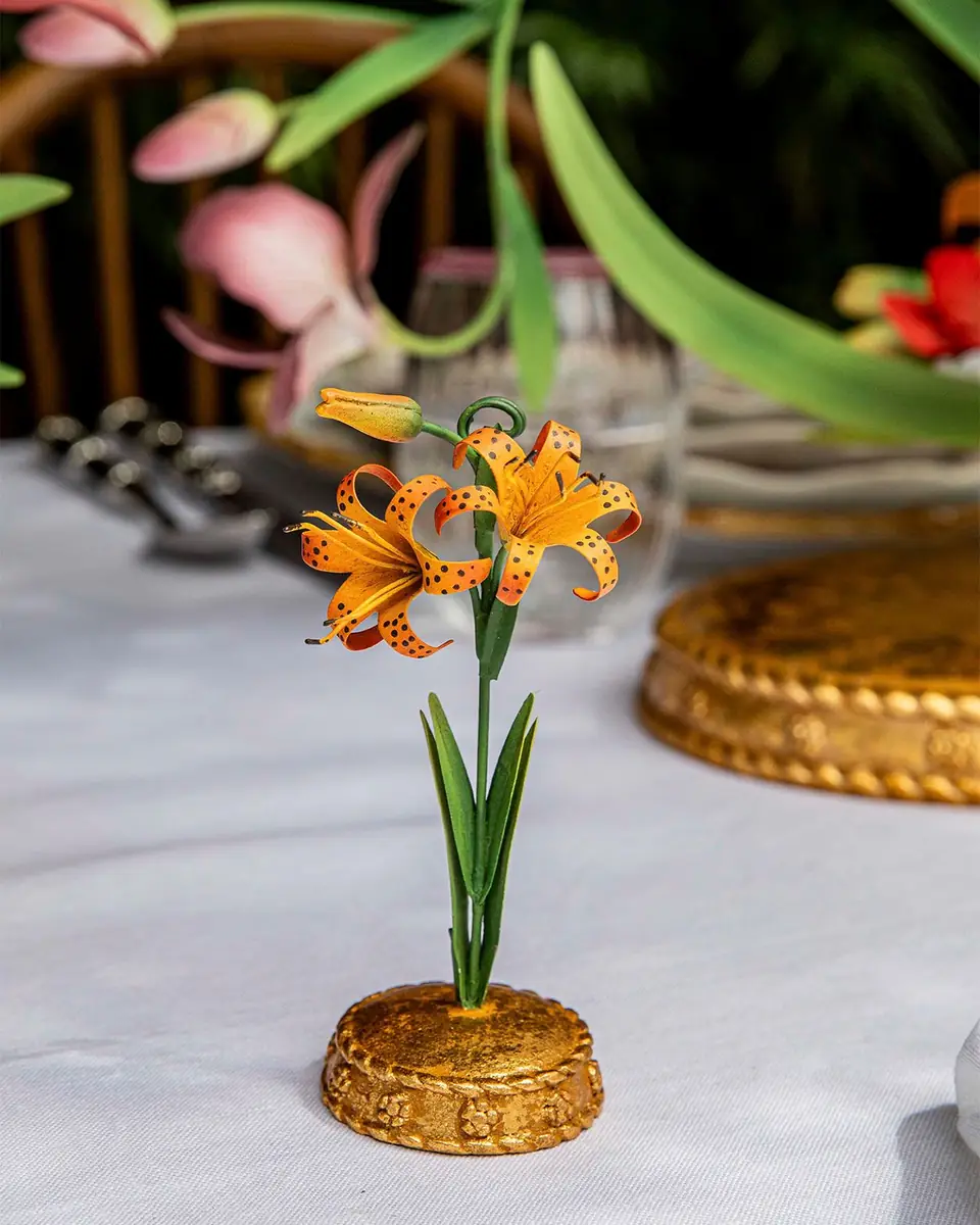 Juliska Meadow Walk Tiger Lily Place Card Holder | Thumbnail 4 Juliska Meadow Walk Tiger Lily Place Card Holder | Thumbnail 4