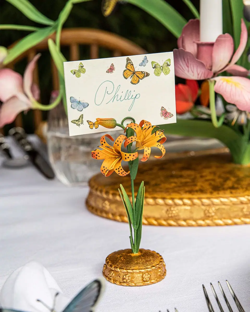 Juliska Meadow Walk Tiger Lily Place Card Holder | Thumbnail 5 Juliska Meadow Walk Tiger Lily Place Card Holder | Thumbnail 5