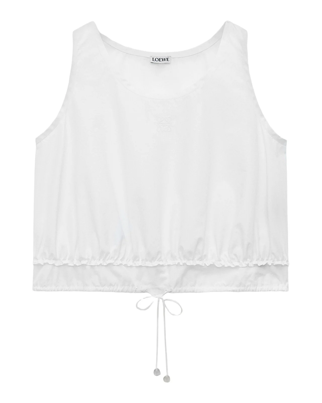 Loewe x Paula's Ibiza Cropped Drawstring Top