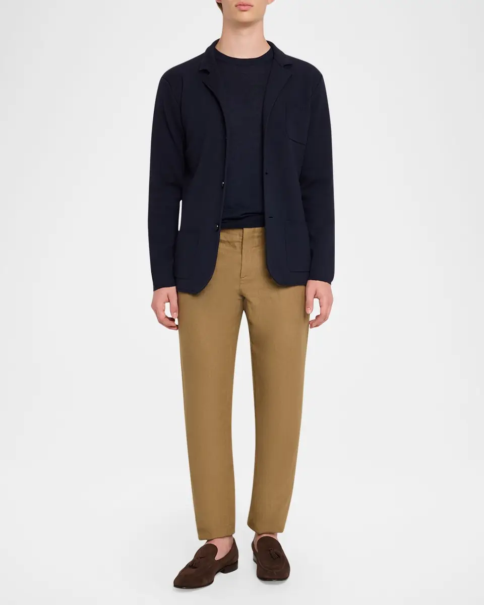 Maurizio Baldassari Men's Cashmere Knit Patch-Pocket Blazer | Thumbnail 2 Maurizio Baldassari Men's Cashmere Knit Patch-Pocket Blazer | Thumbnail 2