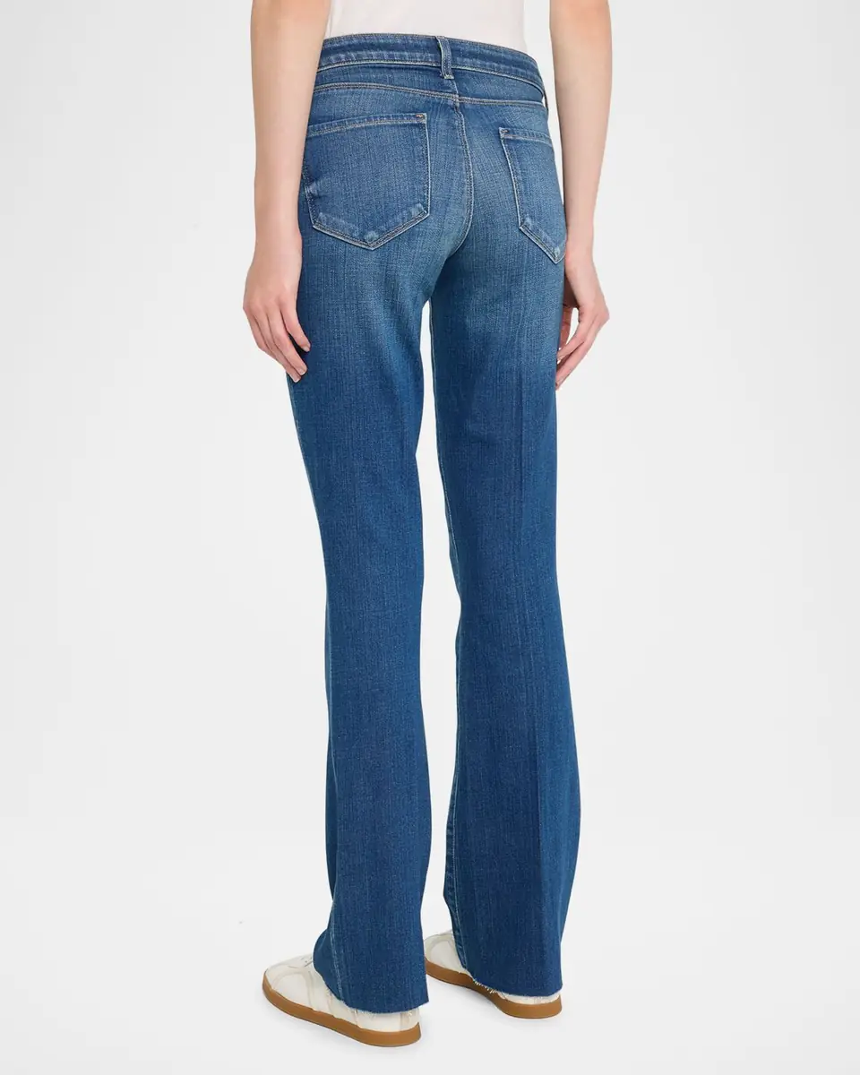 L'Agence Sneeki Low-Rise Sneaker Straight Jeans | Thumbnail 3