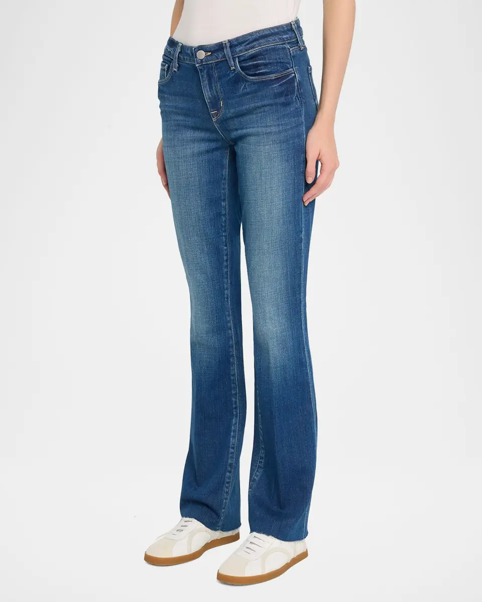 L'Agence Sneeki Low-Rise Sneaker Straight Jeans | Thumbnail 4