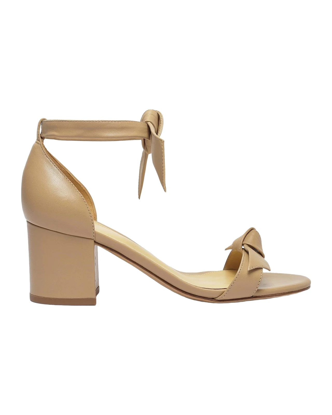 60mm Clarita Leather Block-Heel Sandals