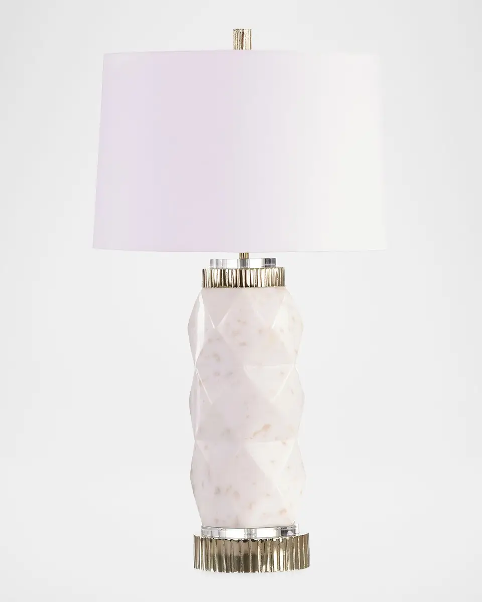 John-Richard Collection Patagonia 21" Marble Table Lamp | Thumbnail 2